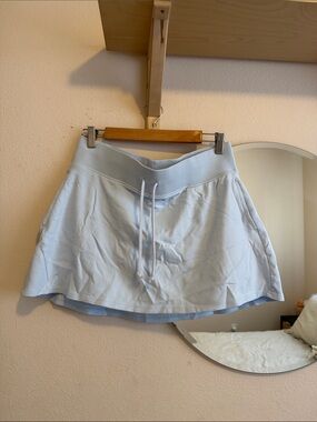 Light Blue Drawstring Cotton Wild Fable Skort